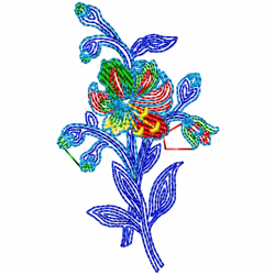 Flowers And Tree Embroidery Design 11 Flowers And Tree Embroidery Design 11